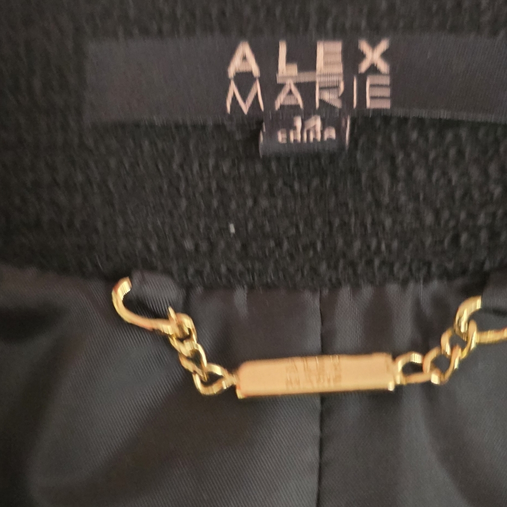 Black Alex Marie Crop knit jacket size 14